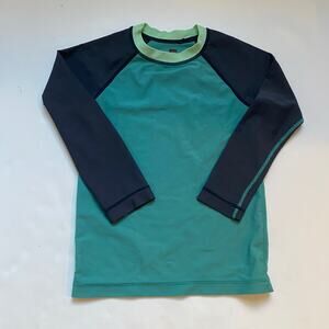 Tea Collection Blue Colorblock Rash Guard